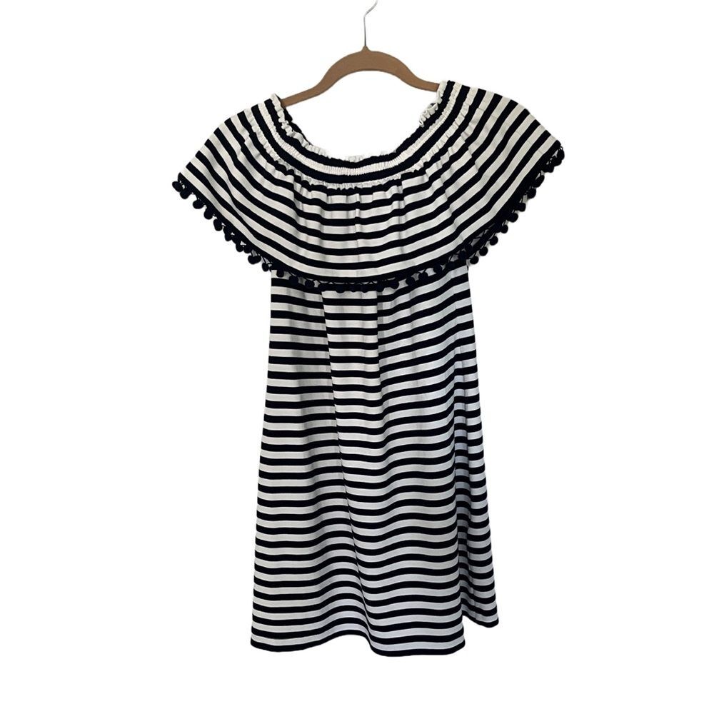 Heyton Women’s Size 4 Navy and White Striped Dress